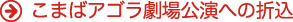 こまばアゴラ劇場公演への折込